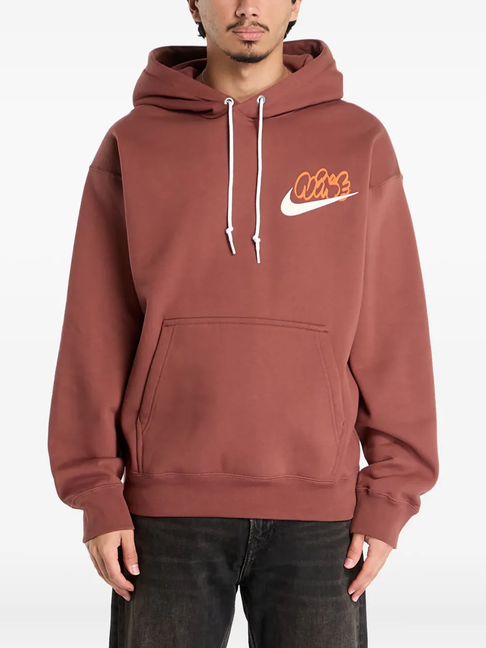 Nike sudadera Solo Swoosh con capucha | marrón | Image 1
