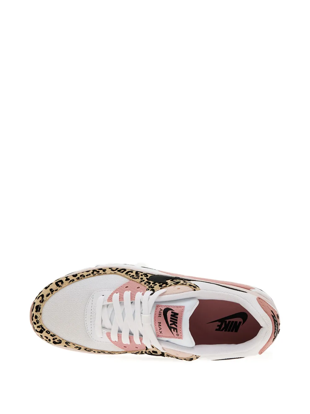 Nike Air Max 90 Leopard Print Trainers In White