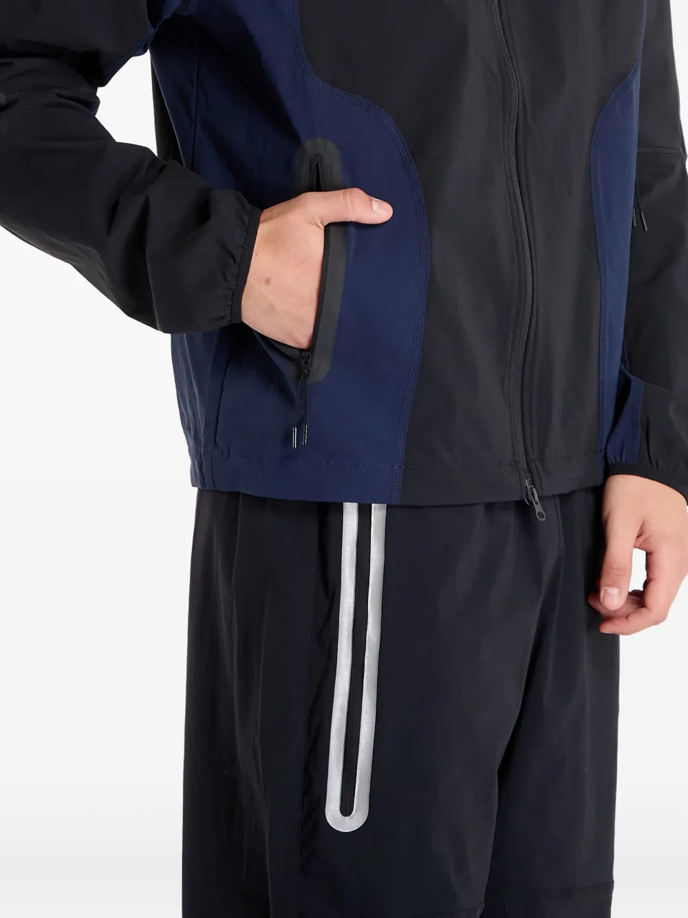 Nike Geweven jack met colourblocking Zwart