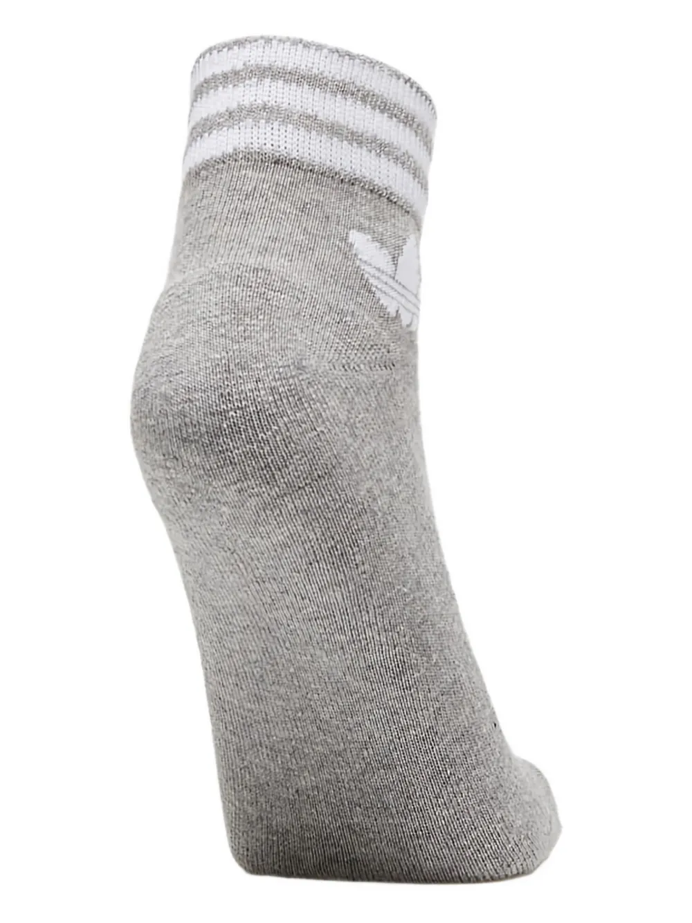 Adidas Originals Island Club Trefoil Striped-ankle Socks (pack Of Three) In Black