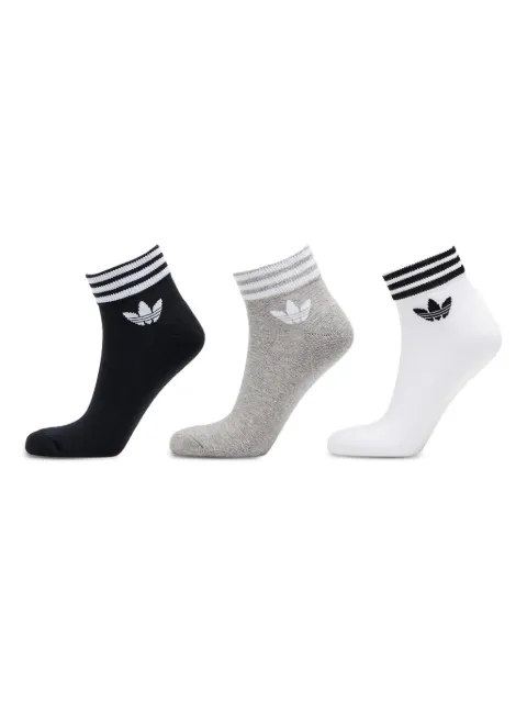 adidas Island Club Trefoil striped-ankle socks (pack of three)