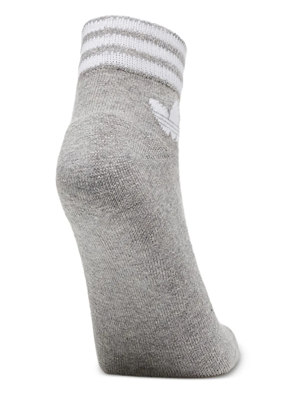 adidas Drie paar Island Club Trefoil gestreepte enkelsokken Zwart