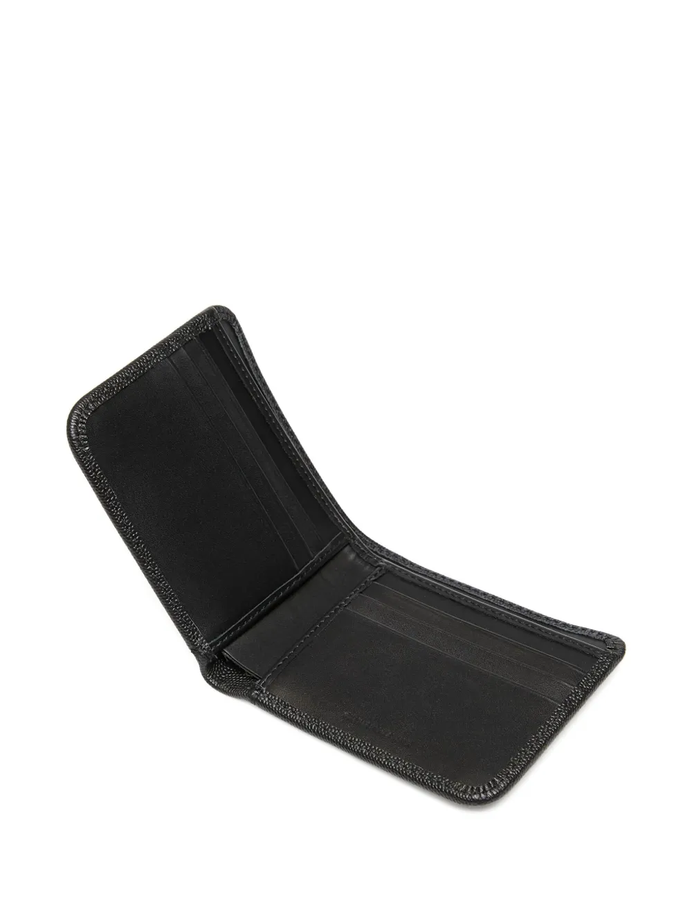 Fred Perry Scotchgrain Leather Wallet In Black