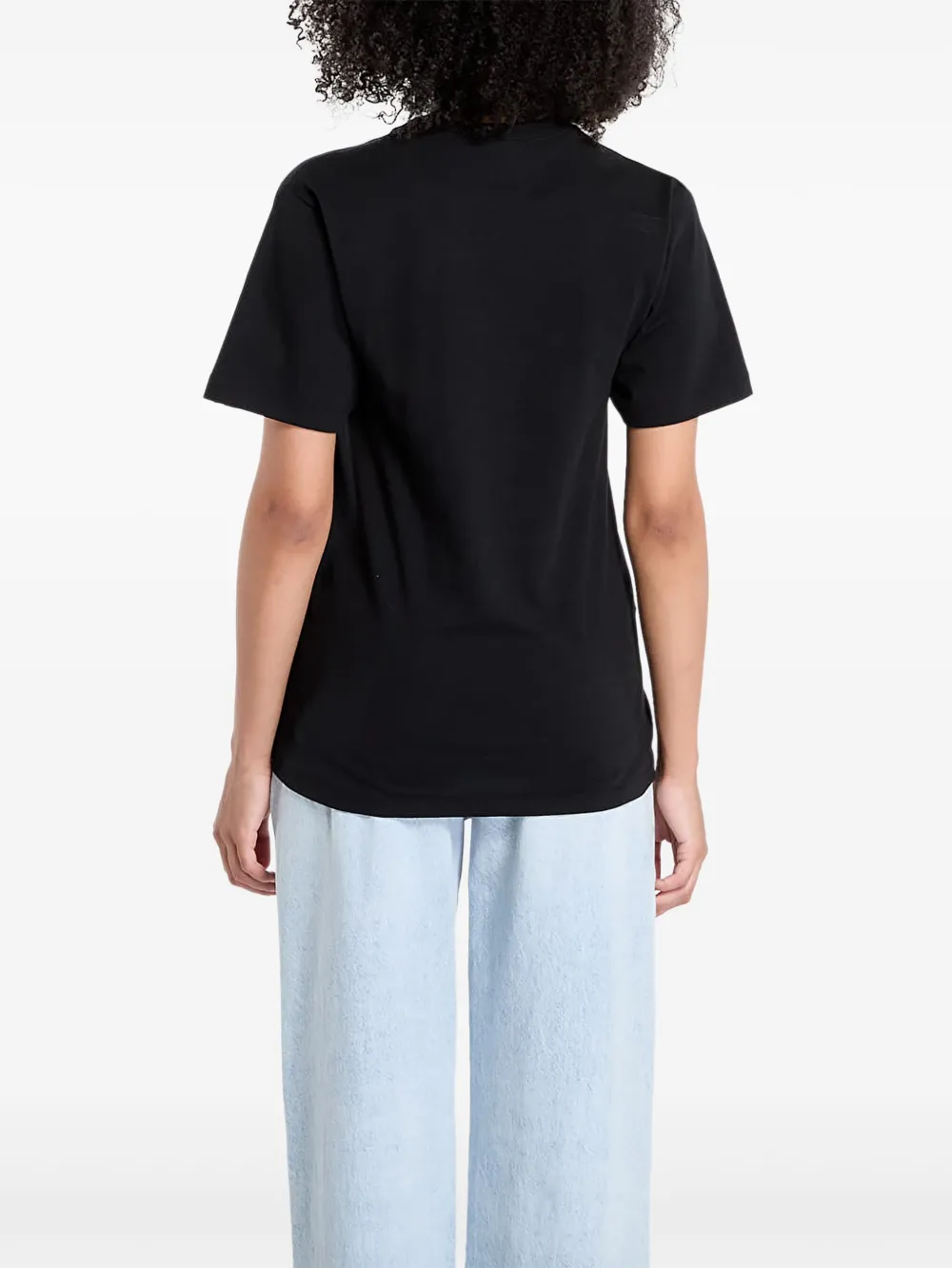 A BATHING APE x A BATHING APE Script T-shirt met logo Zwart