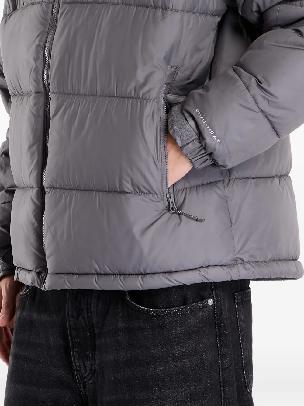 Columbia Pike Lake™ II gewatteerd jack met ritszakken aan de zijkant Grijs