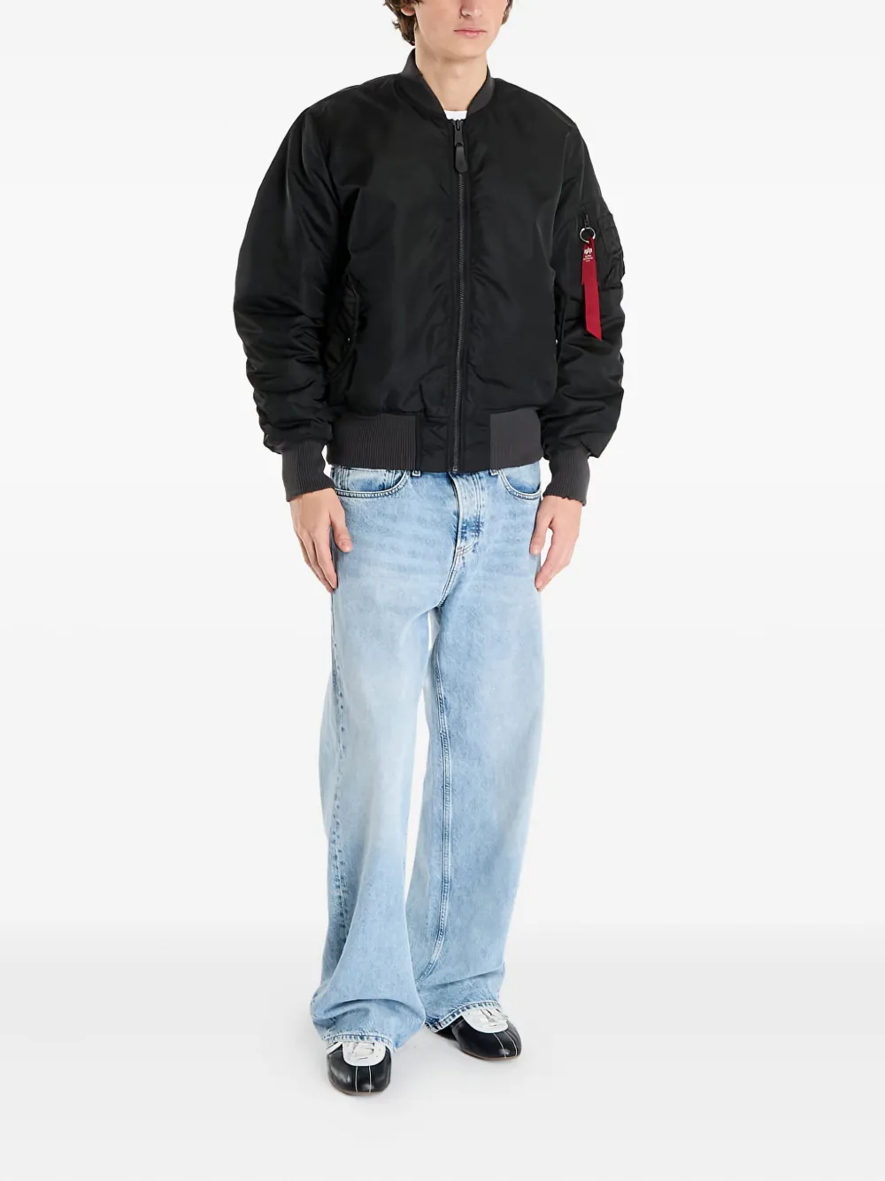 Alpha Industries Alpha Industries MA-1 Distressed internal pocket bomber jacket | Bomber Jackets | Image 2