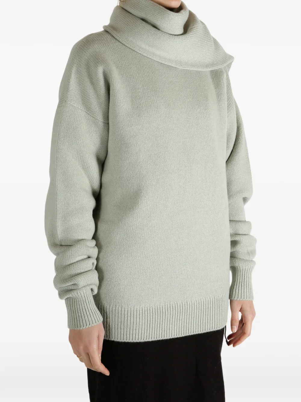 Calvin Klein Roll-neck Sweater In Gray