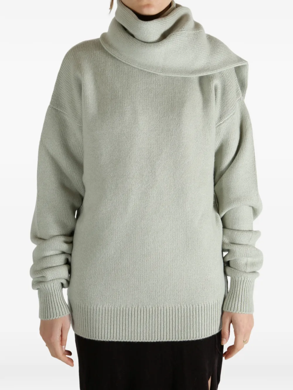 Calvin Klein Roll-neck Sweater In Gray
