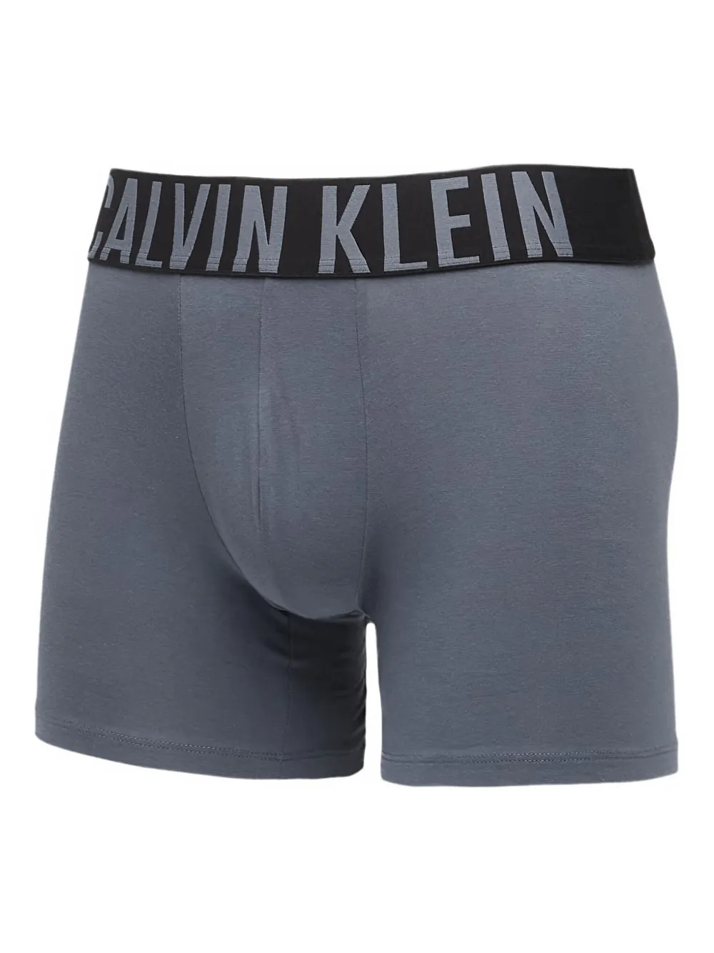 Calvin Klein Logo-waistband Boxer Briefs (pack Of Three) In Gray