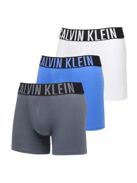 Calvin Klein logo-waistband boxer briefs (pack of three)
