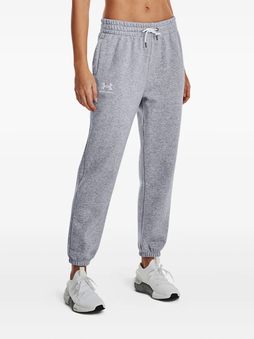 Under Armour X Ua Rival Logo Detail Track Trousers In Gray