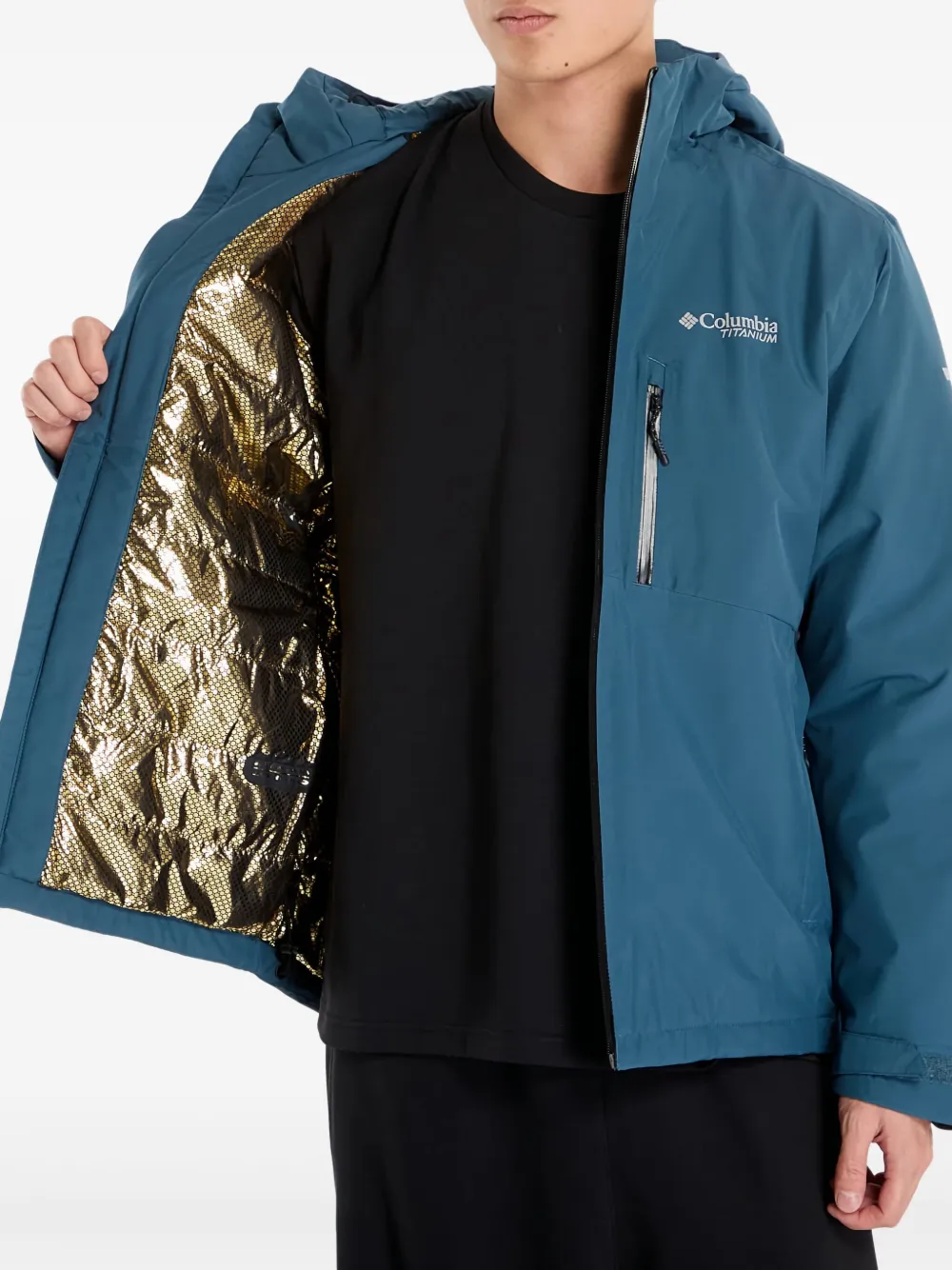 Columbia Explorer's Edge™ II jack met capuchon en logo Blauw