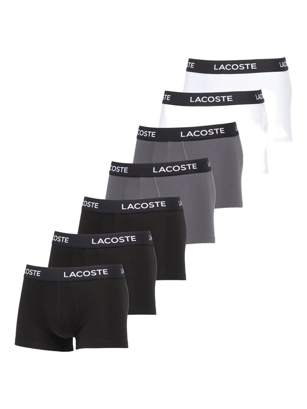 Lacoste logo-waistband boxers (pack of seven) - Nero