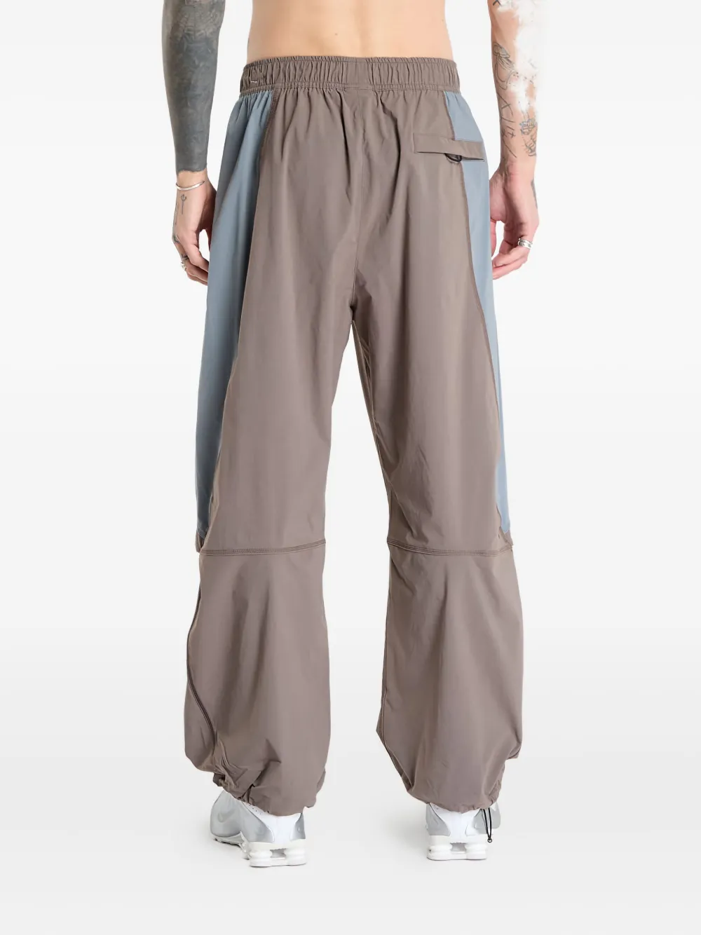 Nike woven colour-block trousers - Bruin