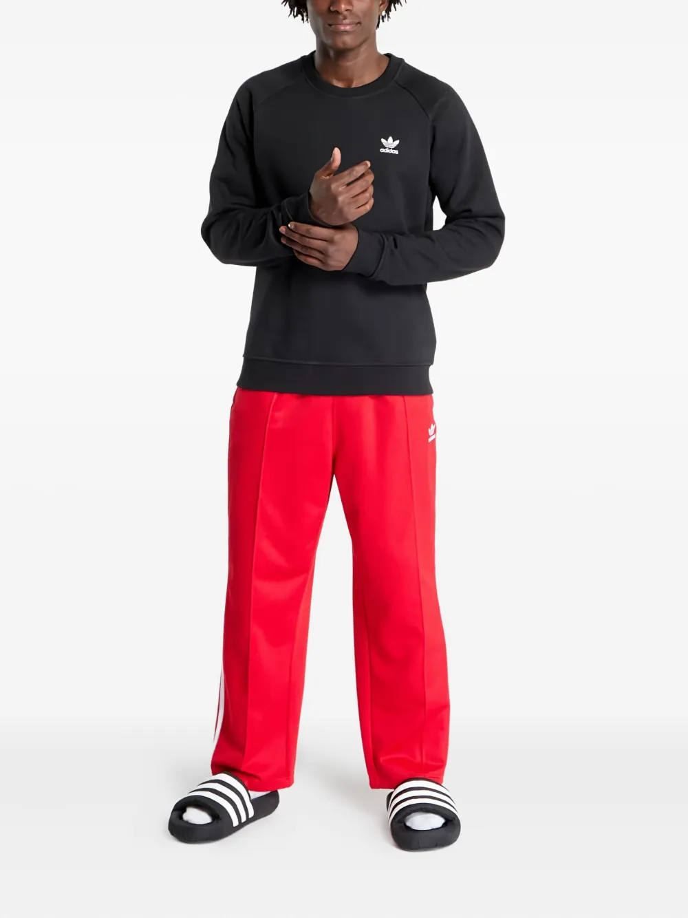 Adidas trefoil crew sweatshirt - Zwart