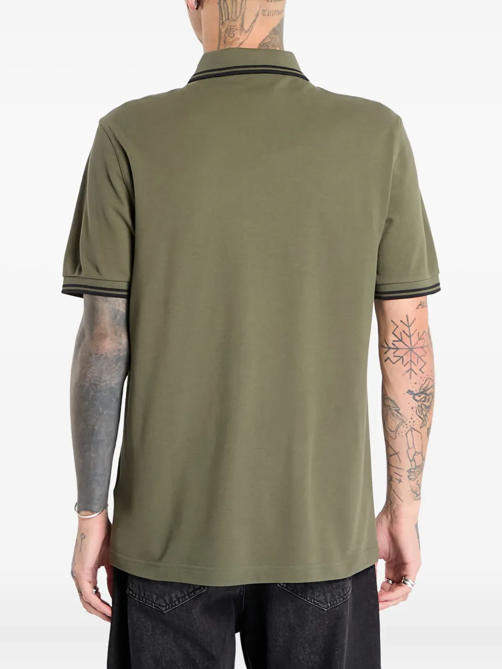 Fred Perry Cotton Polo Shirt In Green