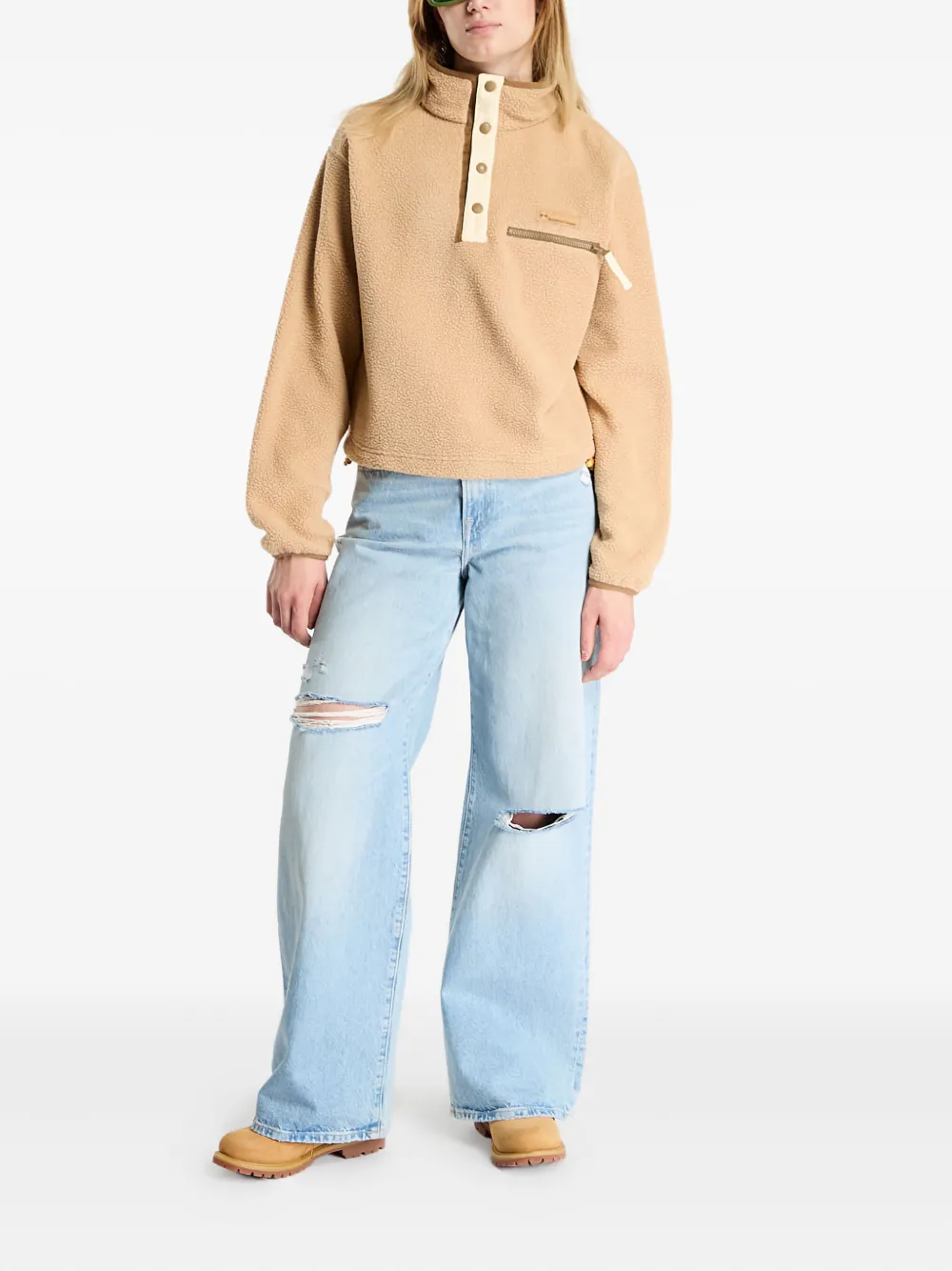 Columbia Helvetia™ Ii Half-snap Fleece Sweater In Neutral