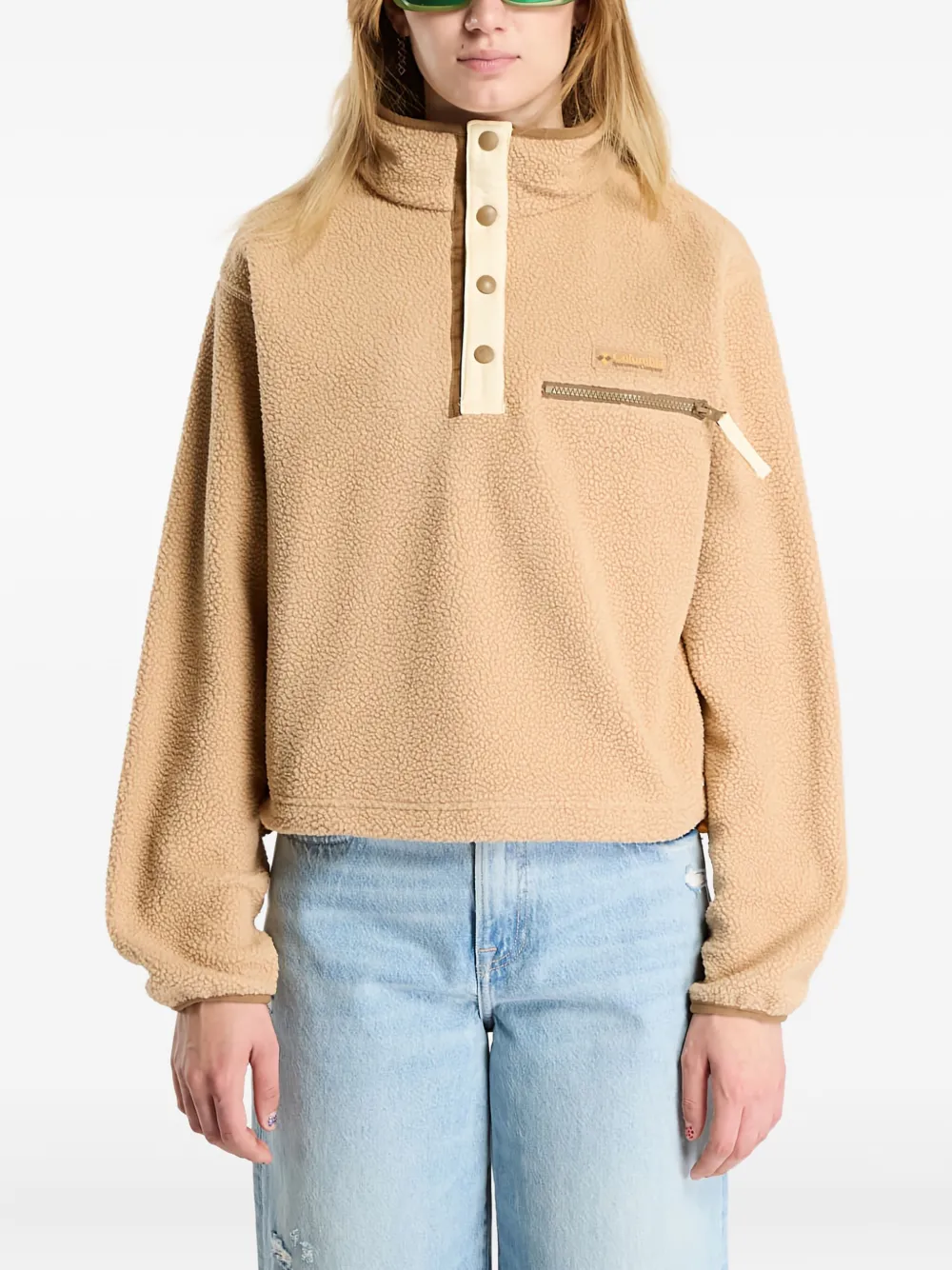 Columbia Helvetia & trade; II half-snap fleece sweater - ニュートラル