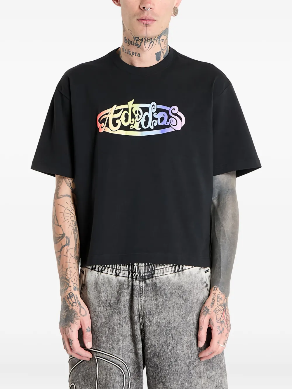 adidas x Jeremy Scott Pride T-shirt Zwart