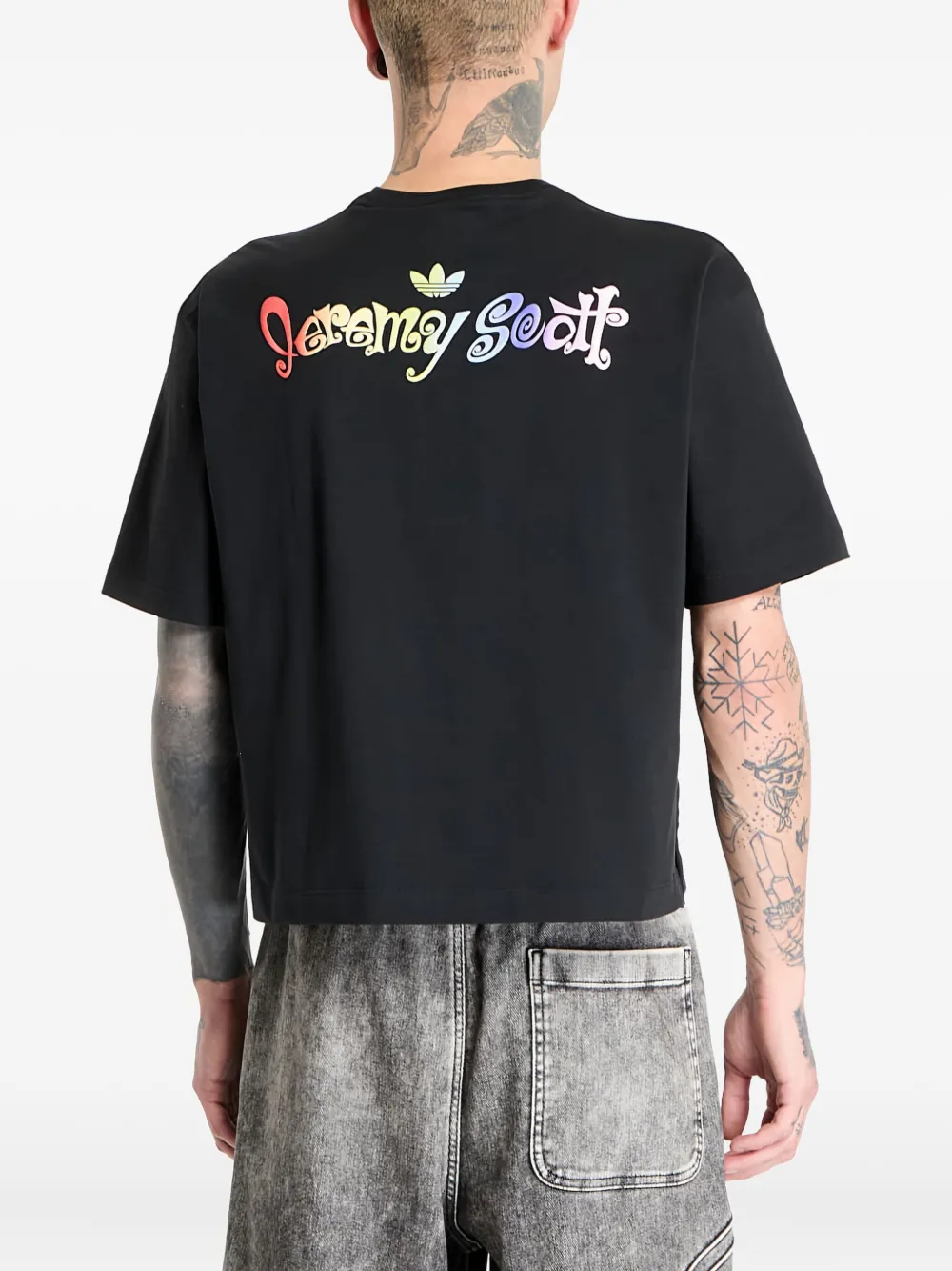 adidas x Jeremy Scott Pride T-shirt Zwart