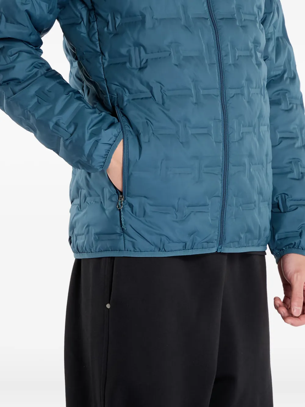 Columbia Jack met capuchon en patroon Blauw