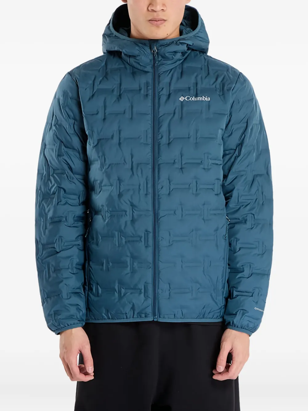 Columbia Jack met capuchon en patroon Blauw