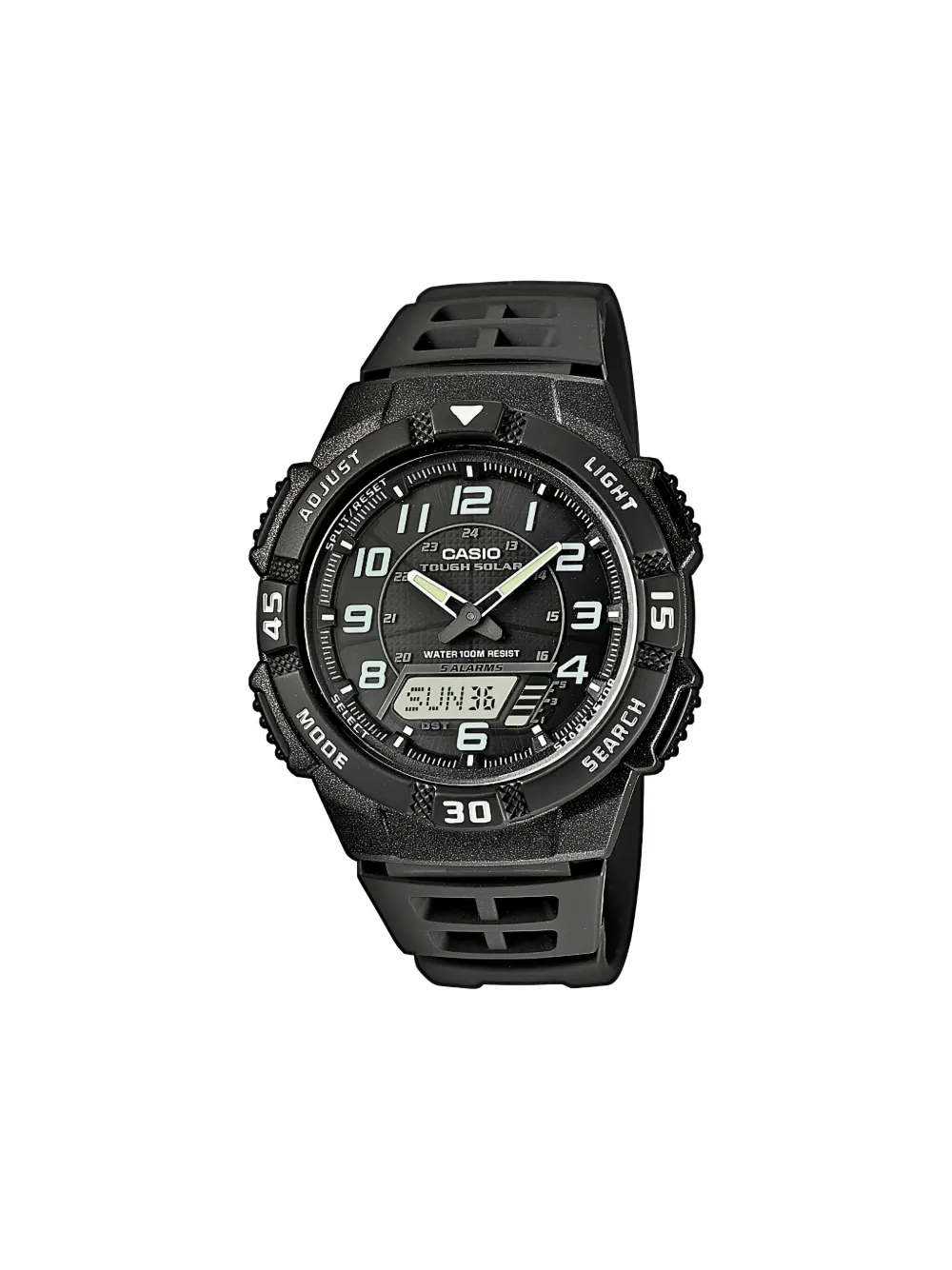 Casio Aq-s800 Solar Watch 48mm In Black