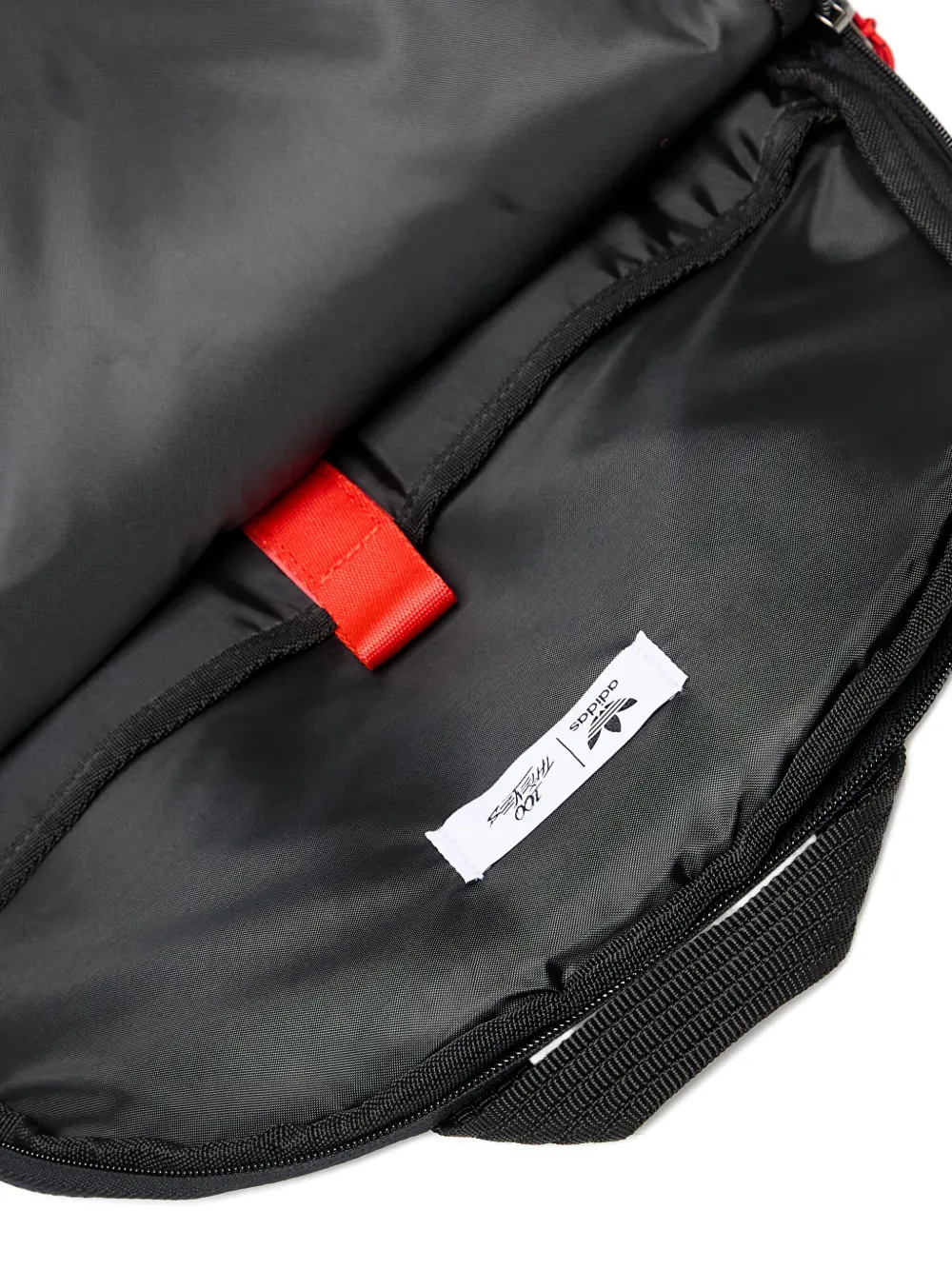 Adidas Originals X 100 Thieves Logo-print Backpack In Black