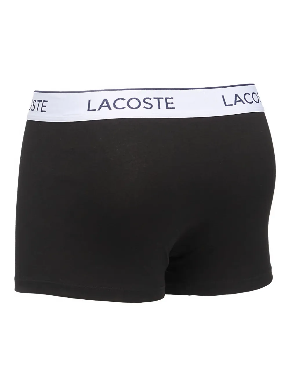 Lacoste Drie boxershorts met logoband Zwart