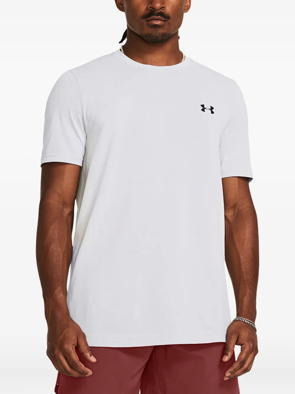 Under Armour Ua Vanish Seamless T-shirt In White