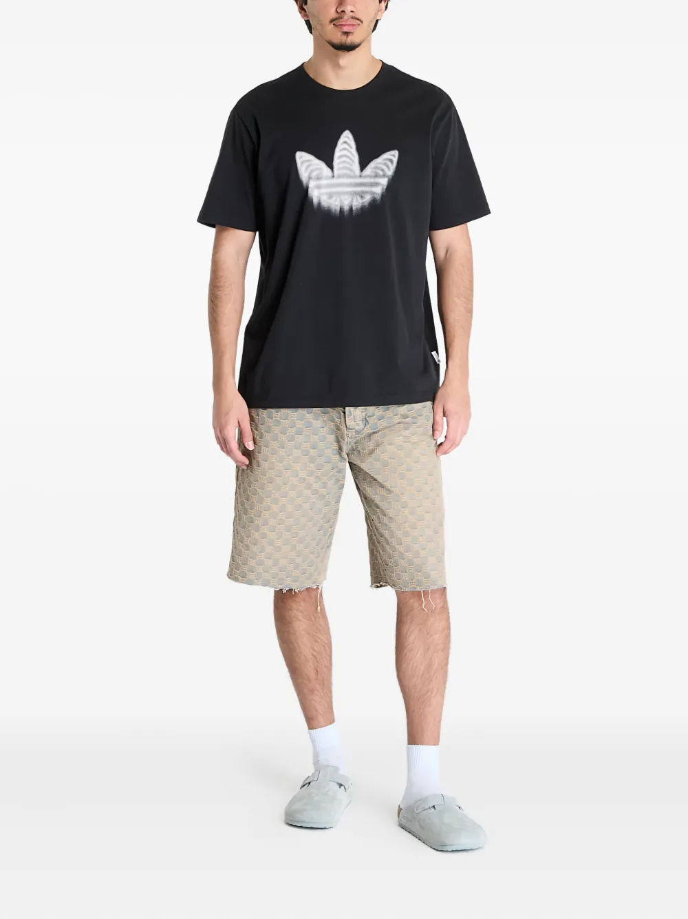 Adidas Skeleton Trefoil T-shirt - Zwart