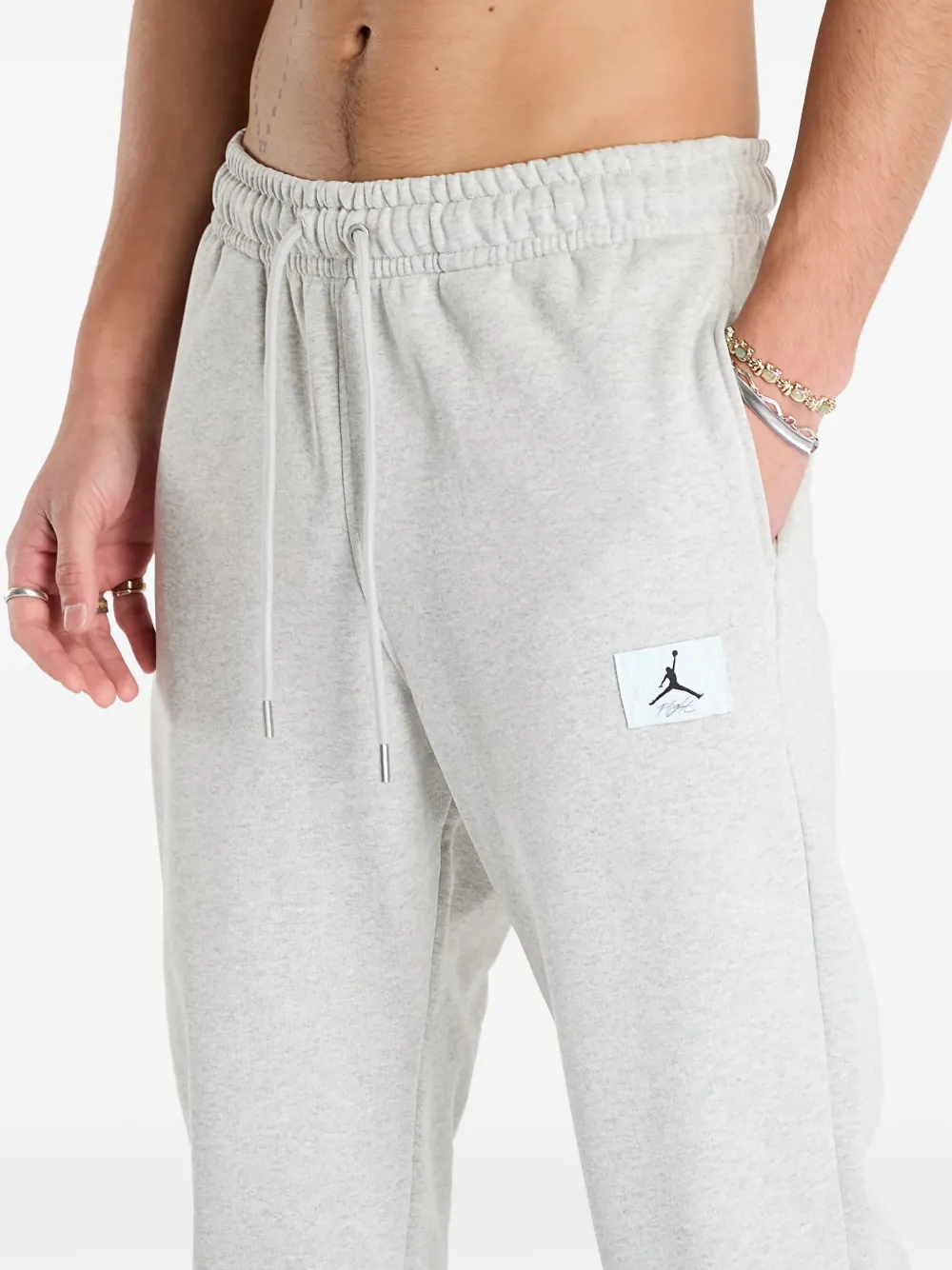 Jordan Flight Fleece Track Pants In Gray