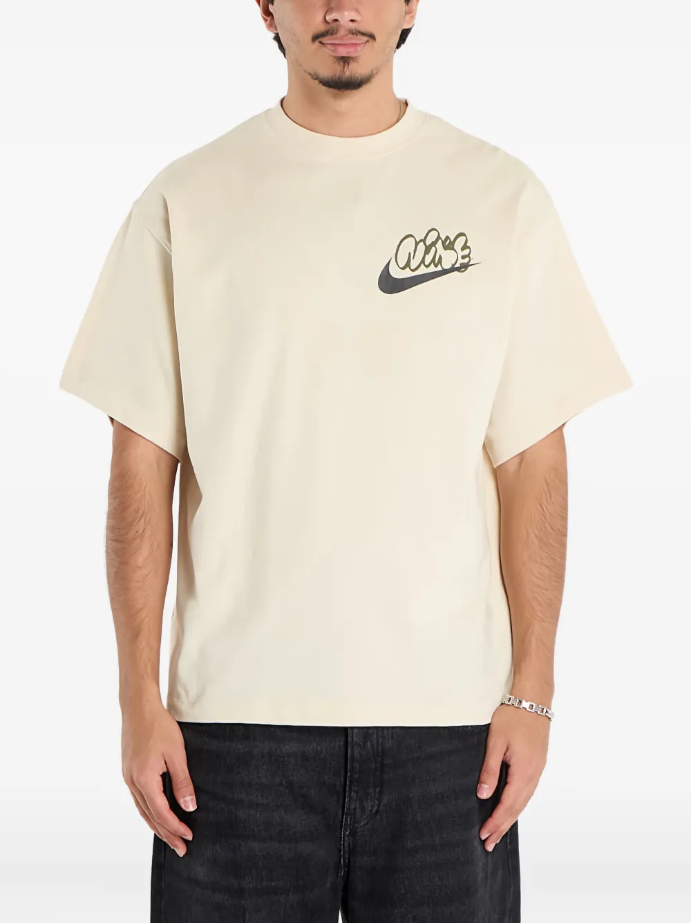 Nike Solo Swoosh T-shirt Beige