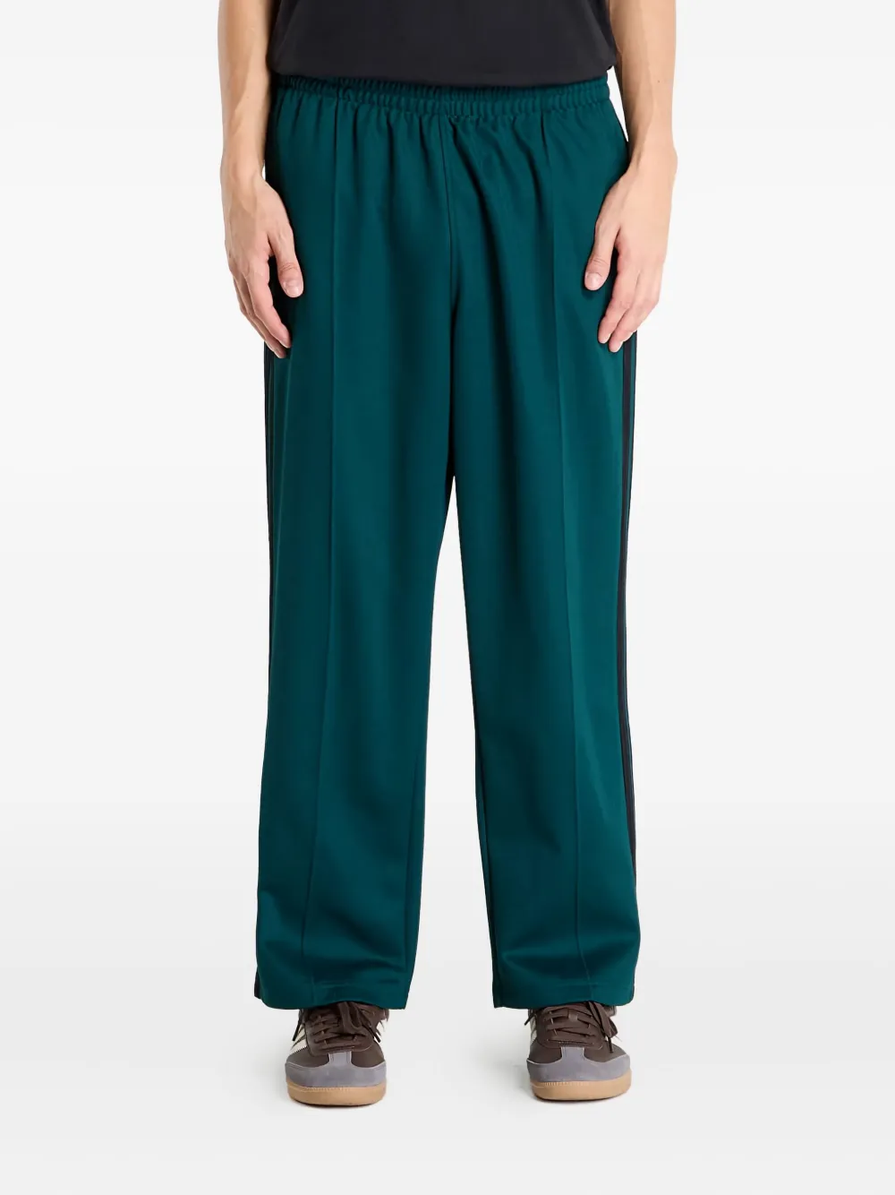 adidas three-stripes-detail track trousers | Green | Image 1