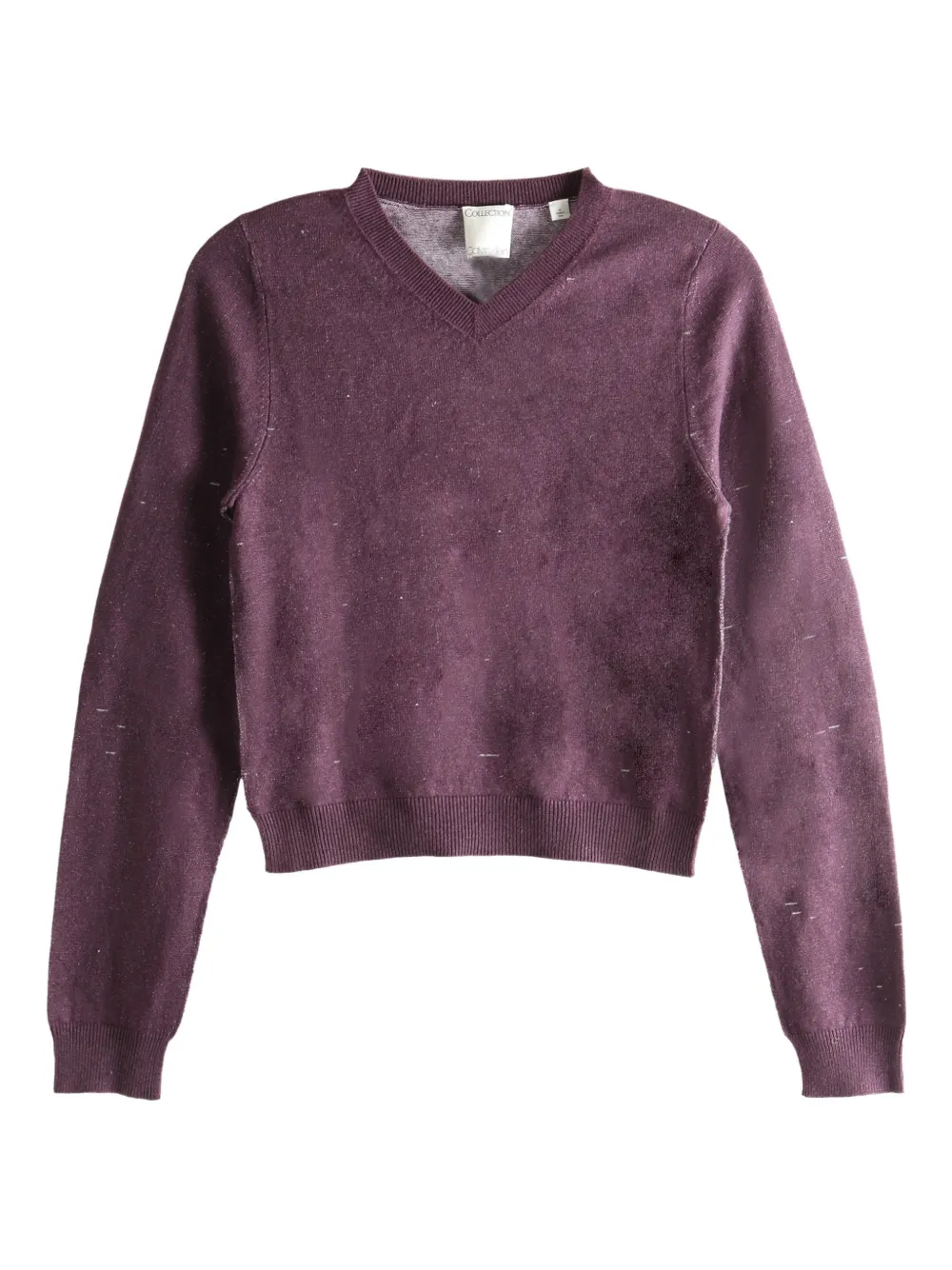 Calvin Klein V-neck Sweater In Purple