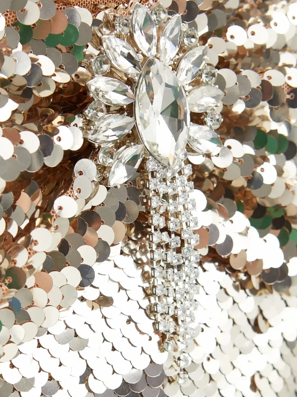 Self-portrait Sequinned Mini Dress In Gold