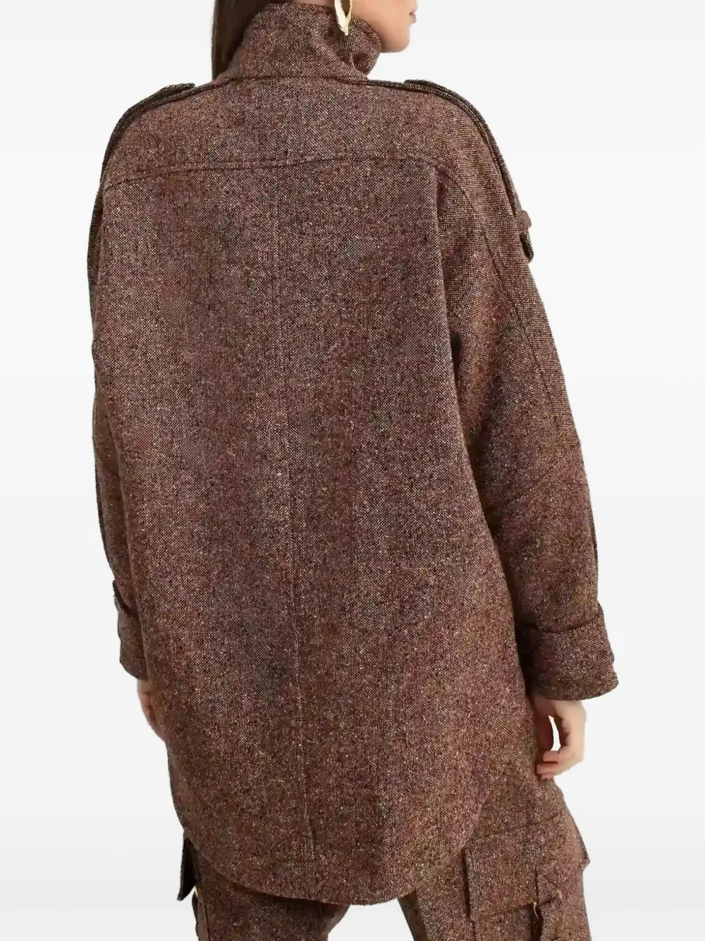 Zimmermann Epaulettes Jacket In Brown