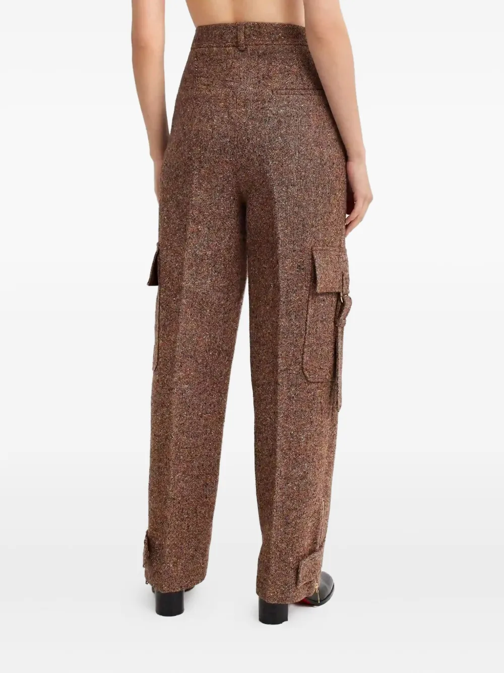 ZIMMERMANN Illustration tweed broek Bruin