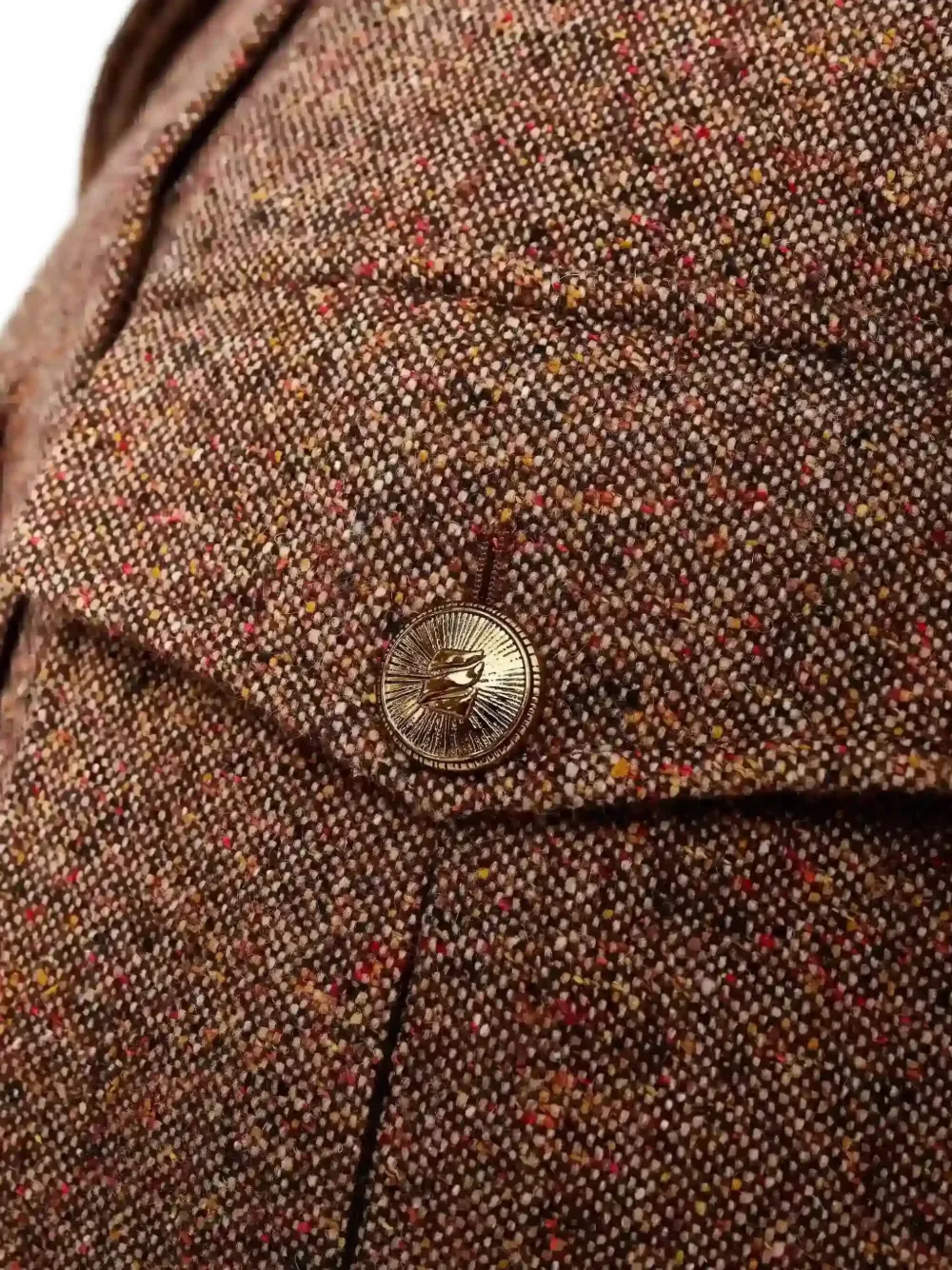 ZIMMERMANN Illustration tweed broek Bruin
