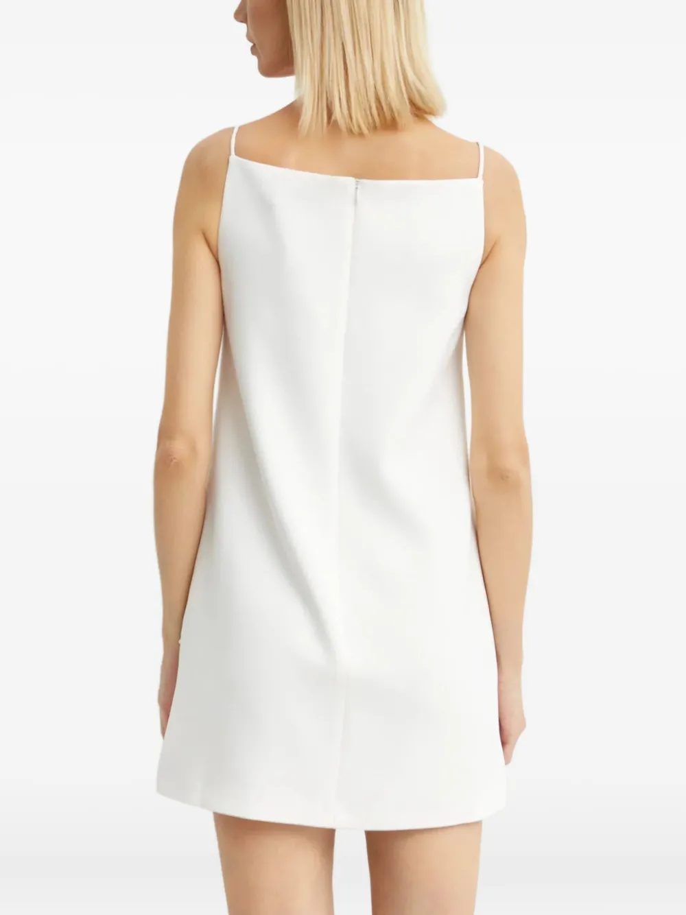 Self-portrait Floral Mini Dress In White