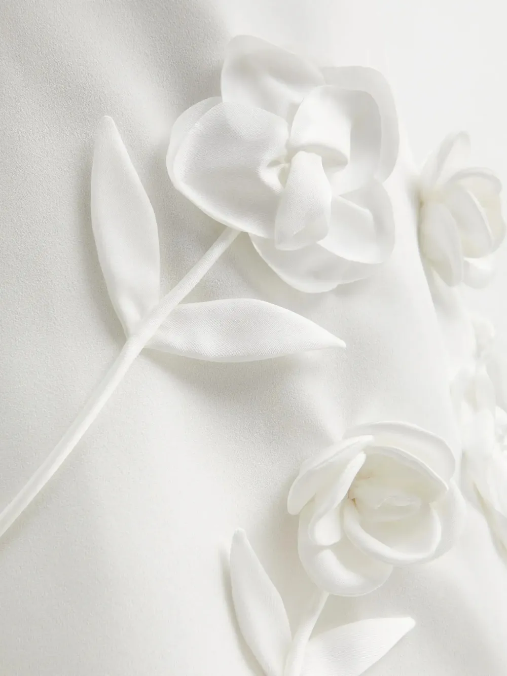 Self-portrait Floral Mini Dress In White