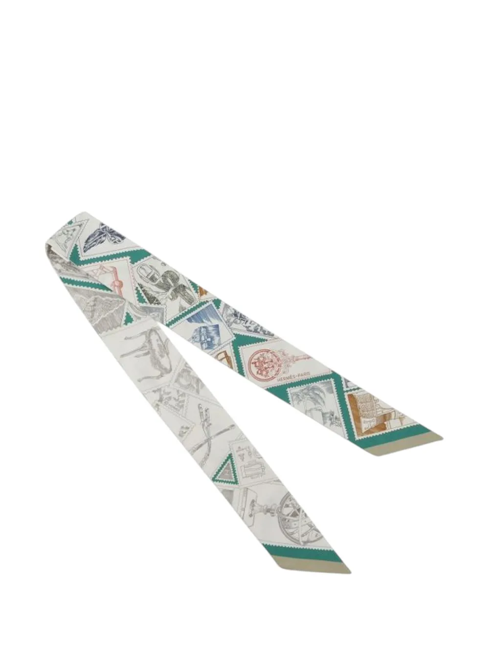 Hermès Pre-Owned Foulard Twilly Le Philateliste du Faubourg in seta 2025 | Image 2