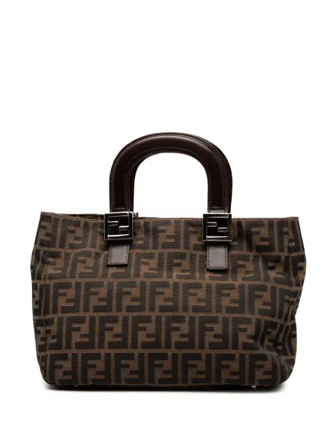 Fendi Pre-Owned tote Twins pequeña de lona Zucca del siglo XX