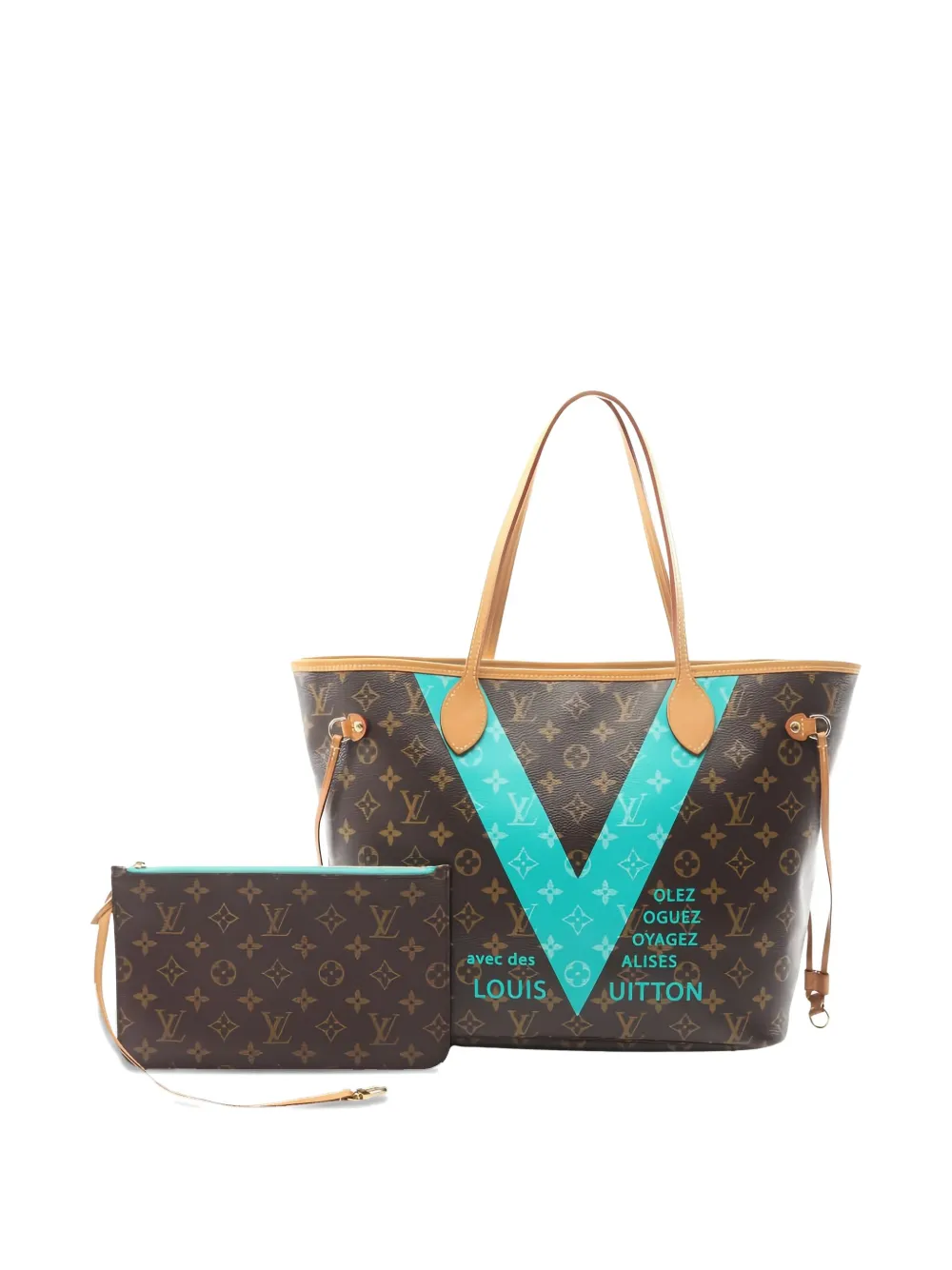 Louis Vuitton Pre-Owned 2015 Neverfull MM Monogram V shoulder bag | Brown | Image 1