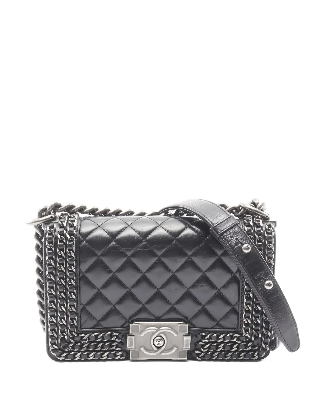 CHANEL Pre-Owned 2014-2015 Boy Chanel shoulder bag - Nero