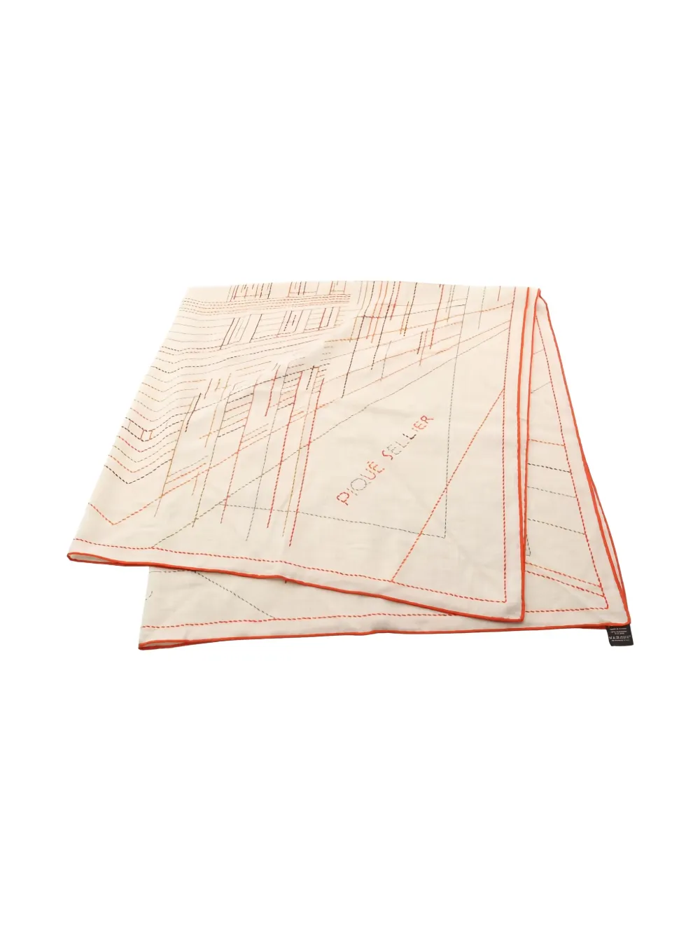 Hermès Pre-Owned 2000s Piqué Sellier scarf - Toni neutri