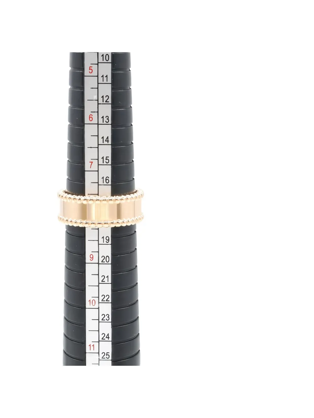 Pre-owned Van Cleef & Arpels 2010s Perlée Senior Tutor Beaded Ring In Pink