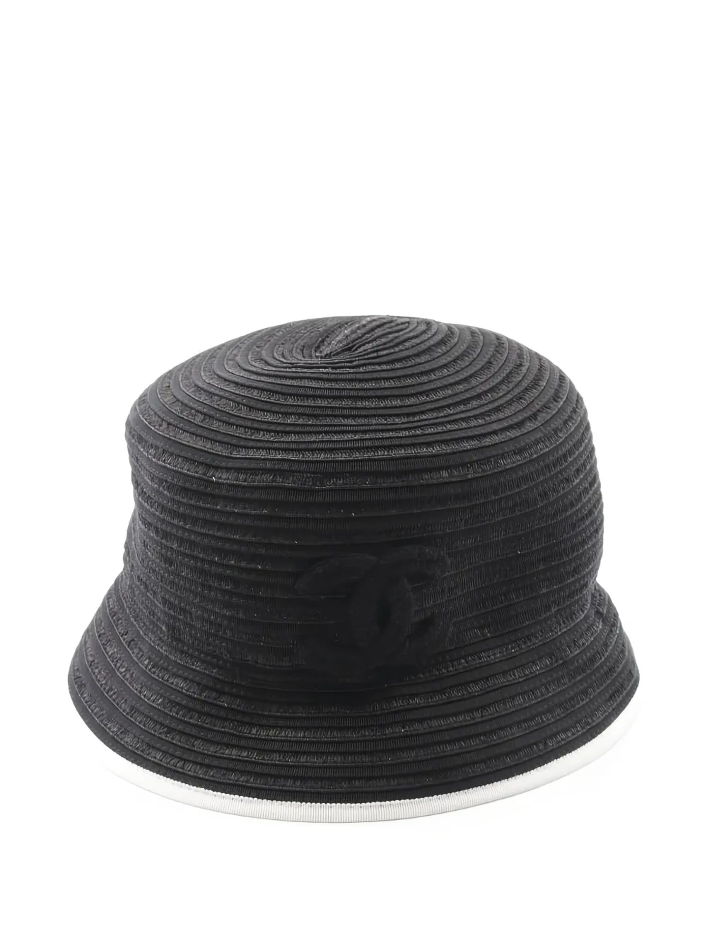 CHANEL Pre-Owned 1986-1988 interlocking-CC bucket hat - ブラック