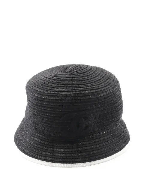CHANEL Pre-Owned 1986-1988 interlocking-CC bucket hat
