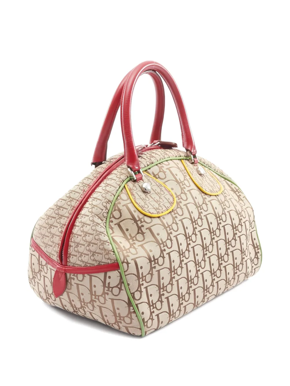 DIOR Pre-owned 2000s Trotter Pattern Tote Bag In Neutral